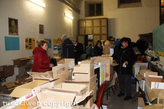 Viterbo - Il centro di raccolta della comunità ucraina in via del Suffragio