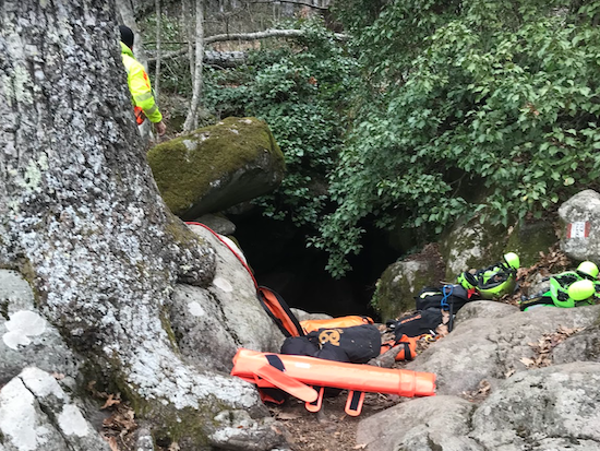 Monte Venere - Soccorso alpino in azione