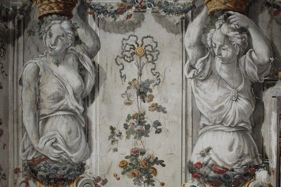Orte - Palazzo Nuzzi, particolare affreschi