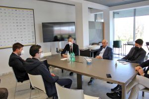 Il presidente della provincia di Viterbo Alessandro Romoli visita il distretto ceramico di Civita Castellana