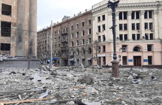 Guerra in Ucraina - Bomba alla sede regionale governo a Kharkiv