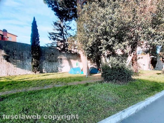 Viterbo - Tende su viale Raniero Capocci