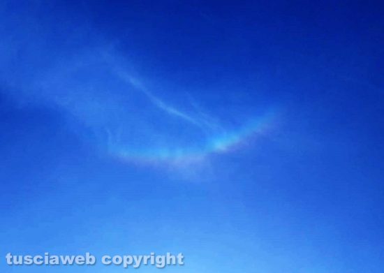 Un arcobaleno al contrario a Viterbo