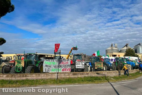 Tarquinia - La protesta degli agricoltori