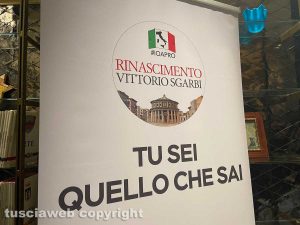 Viterbo - Elezioni amministrative - Vittorio Sgarbi presenta la sua lista