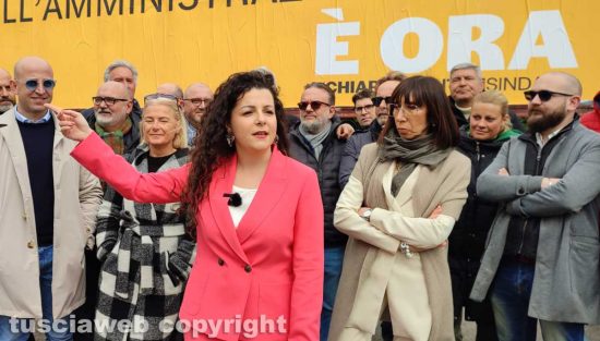 Viterbo - La conferenza stampa di Chiara Frontini