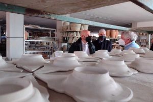 Ernesto Tedesco in visita a Deruta