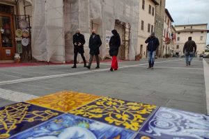 Ernesto Tedesco in visita a Deruta