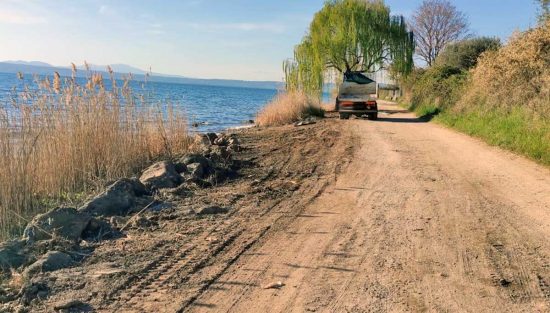 Montefiascone - L'intervento sul lungolago