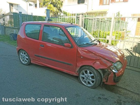 Montefiascone - L'incidente in via Fiordini