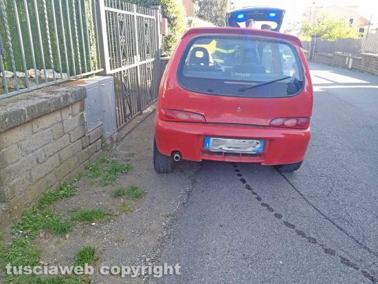 Montefiascone - L'incidente in via Fiordini