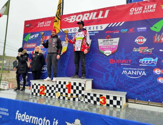 Sport - Motocross - Federico Angelici sul podio al campionato italiano Over 40