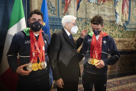 Mattarella incontra gli atleti delle olimpiadi invernali di Pechino