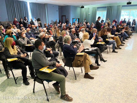 Viterbo - Conferenza stampa di Chiara Frontini alle Terme dei Papi