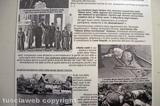 Viterbo - La mostra sulle foibe di Anpi