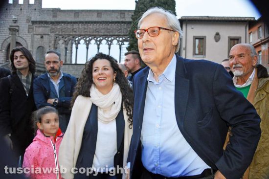 Vittorio Sgarbi con Chiara Frontini