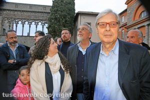 Viterbo - Sgarbi, Frontini e Alfonso Antoniozzi