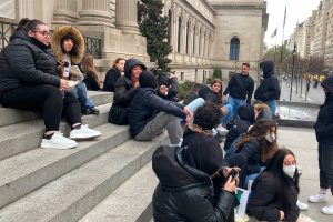 Gli studenti di Orte a New York