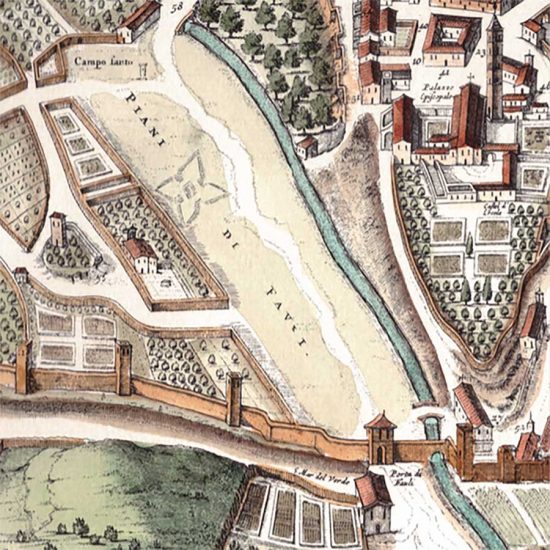 Particolare della Pianta della città di Viterbo, Amsterdam, Joan Blaeu, 1663