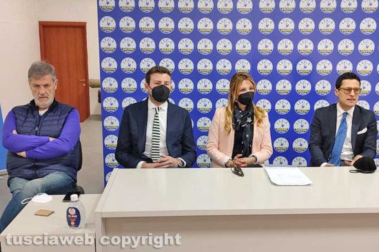 Viterbo - L'inaugurazione della sede della Lega a Bagnaia