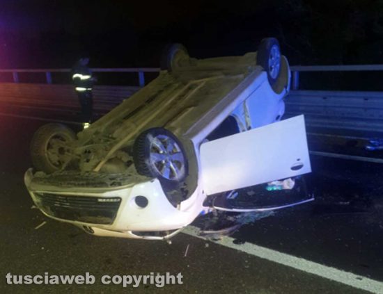 Viterbo - Incidente sulla Superstrada