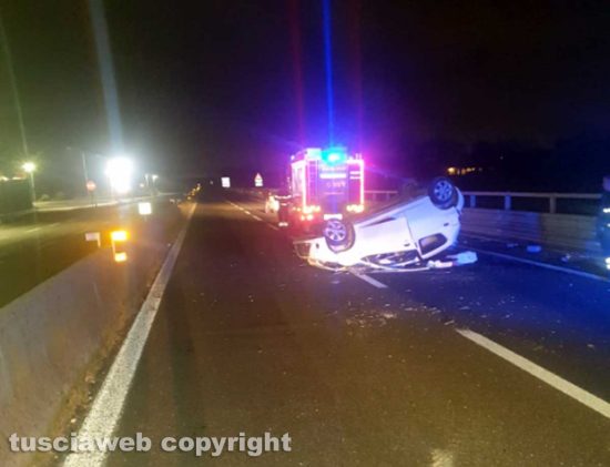 Viterbo - Incidente sulla Superstrada