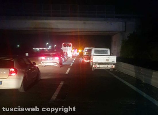 Viterbo - Incidente sulla Superstrada