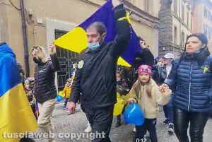 Viterbo - Comunità ucraina in piazza contro la guerra