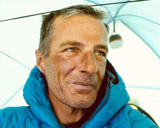 L'alpinista Giampaolo Corona