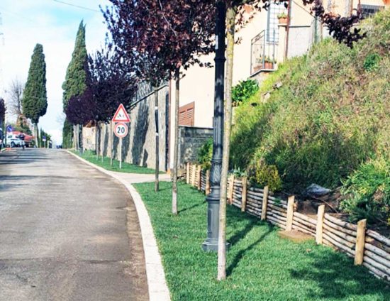Bassano in Teverina - Lavori terminati in via SS. Fidenzio e Terenzio
