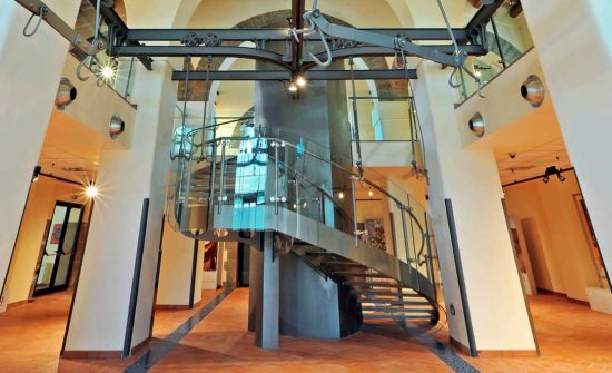 Viterbo - Interno del nuovo “Centro Culturale di Valle Faul”, della Fondazione Carivit, nella sede dell’ex mattatoio comunale