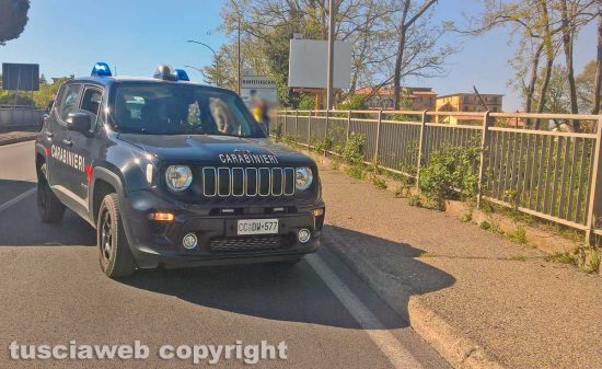 Montefiascone - L'incidente sulla Cassia Nord - L'intervento dei carabinieri