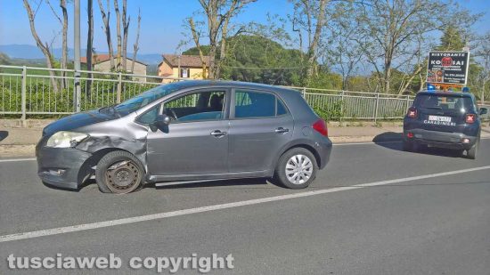 Montefiascone - L'incidente sulla Cassia Nord