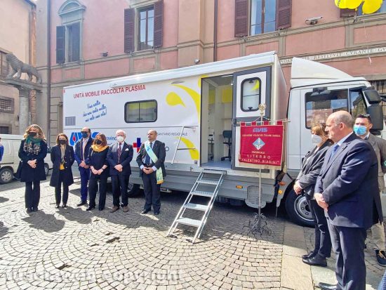 Viterbo - Inaugurazione plasma emoteca