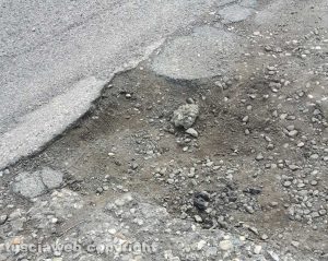 Viterbo -Via G. Ricci dissestata