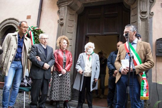 Vasanello - La cerimonia della pietra d'inciampo per Sebastiano Pieri