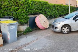 Viterbo - I lavori in via Villanova