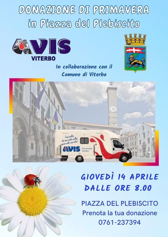 Viterbo - Donazioni di primavera Avis