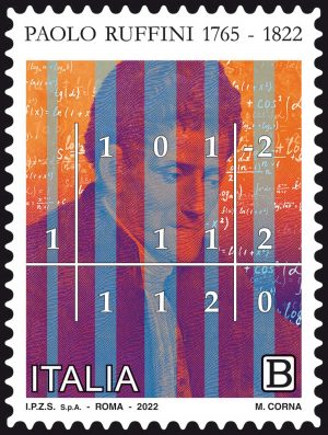 Francobollo per il bicentenario della scomparsa di Paolo Ruffini