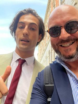 Damiano dei Maneskin e Mauro Rotelli