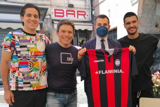 Sport - Calcio - Tuia e Sernicola a Civita Castellana con Bravini e Giampieri