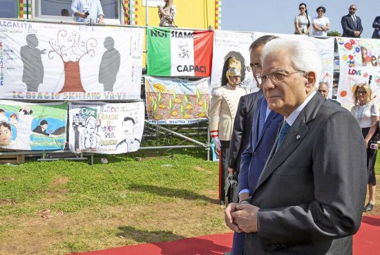 Palermo - Mattarella alla cerimonia a 30 dalla strage di Capaci