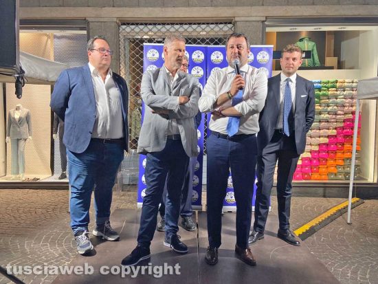 Claudio Durigon, Claudio Ubertini, Matteo Salvini e Stefano Evangelista