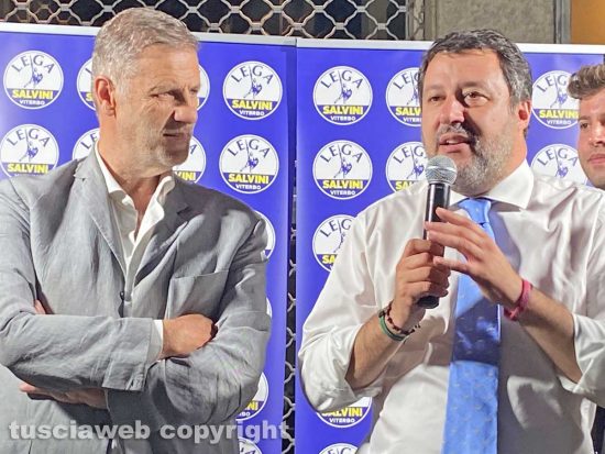 Claudio Ubertini con Matteo Salvini