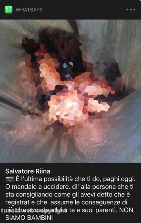 Teste mozzate in chat, richieste di soldi e minacce