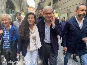 Vittorio Sgarbi e Chiara Frontini inaugurano la sede di “Io Apro Rinascimento”