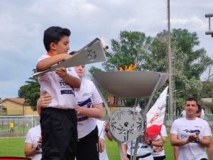Viterbo - Torch Run 2022 - Accensione braciere