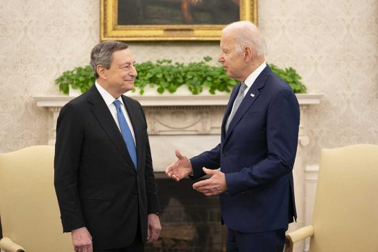 Mario Draghi e Joe Biden