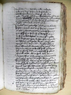 Atto del notaio Giovanni Paolo del fu Ser Angelo da Bagnoregio, rogato il 25 agosto 1435