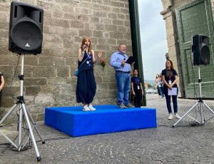 Viterbo -  Un momento della festa della scuola “Costruire comunità: We Care”